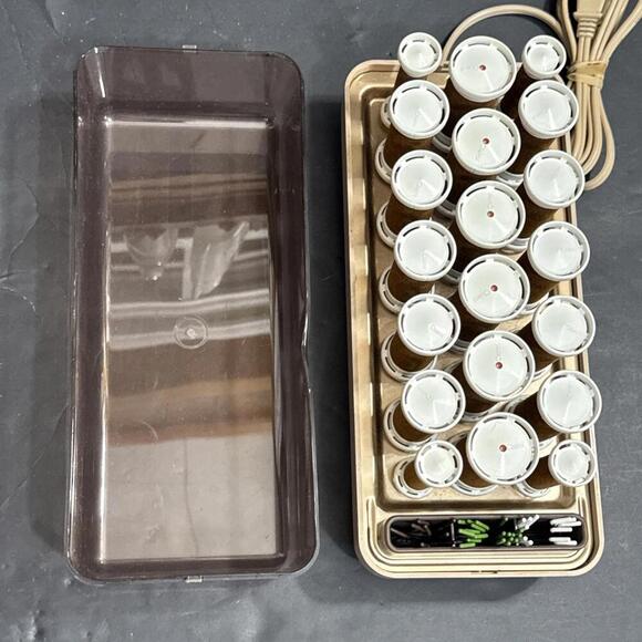 VTG Clairol Custom CareSetter Flocked Velvet Hot Rollers Curlers Pageant Hair - Picture 6 of 10